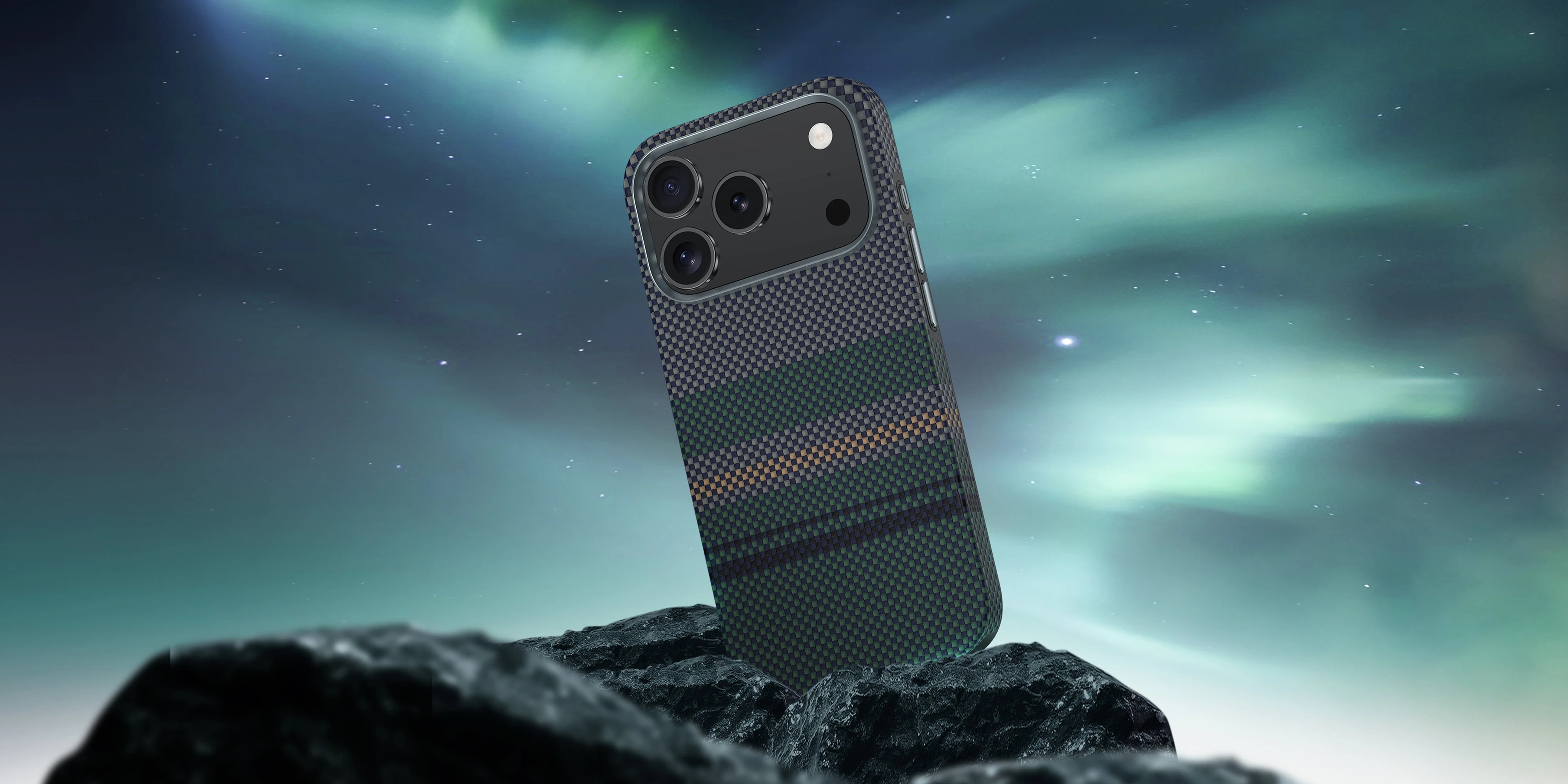Benks dėklas Magnetic Armor Pro Aurora Kevlar 600D (C070) skirtas Apple iPhone 17 Pro Max aprašymas - Prekės nuotrauka