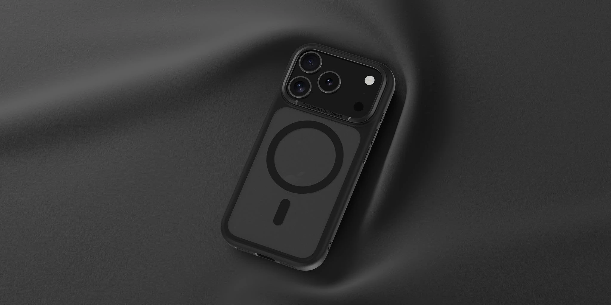 Benks Dėklas Magnetic Mist Metal Frame (0070) skirtas Apple iPhone 17 Pro Max juodos spalvos (Camera Control Button) aprašymas - Prekės nuotrauka
