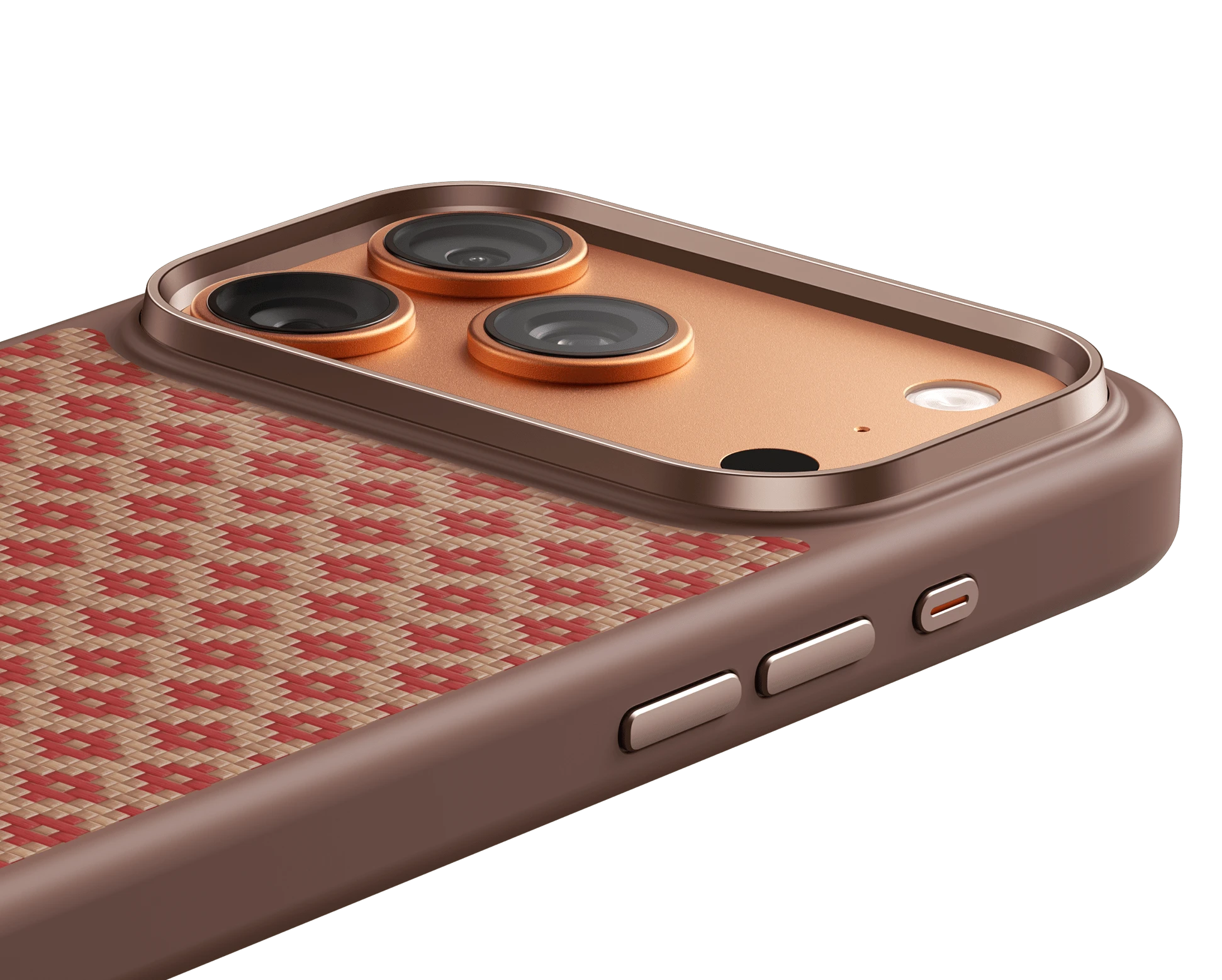Benks Magnetic Armor Air Armor Grid Kevlar dėklas Metal Frame 600D (A070) skirtas Apple iPhone 17 Pro Max auksinis aprašymas - Prekės nuotrauka