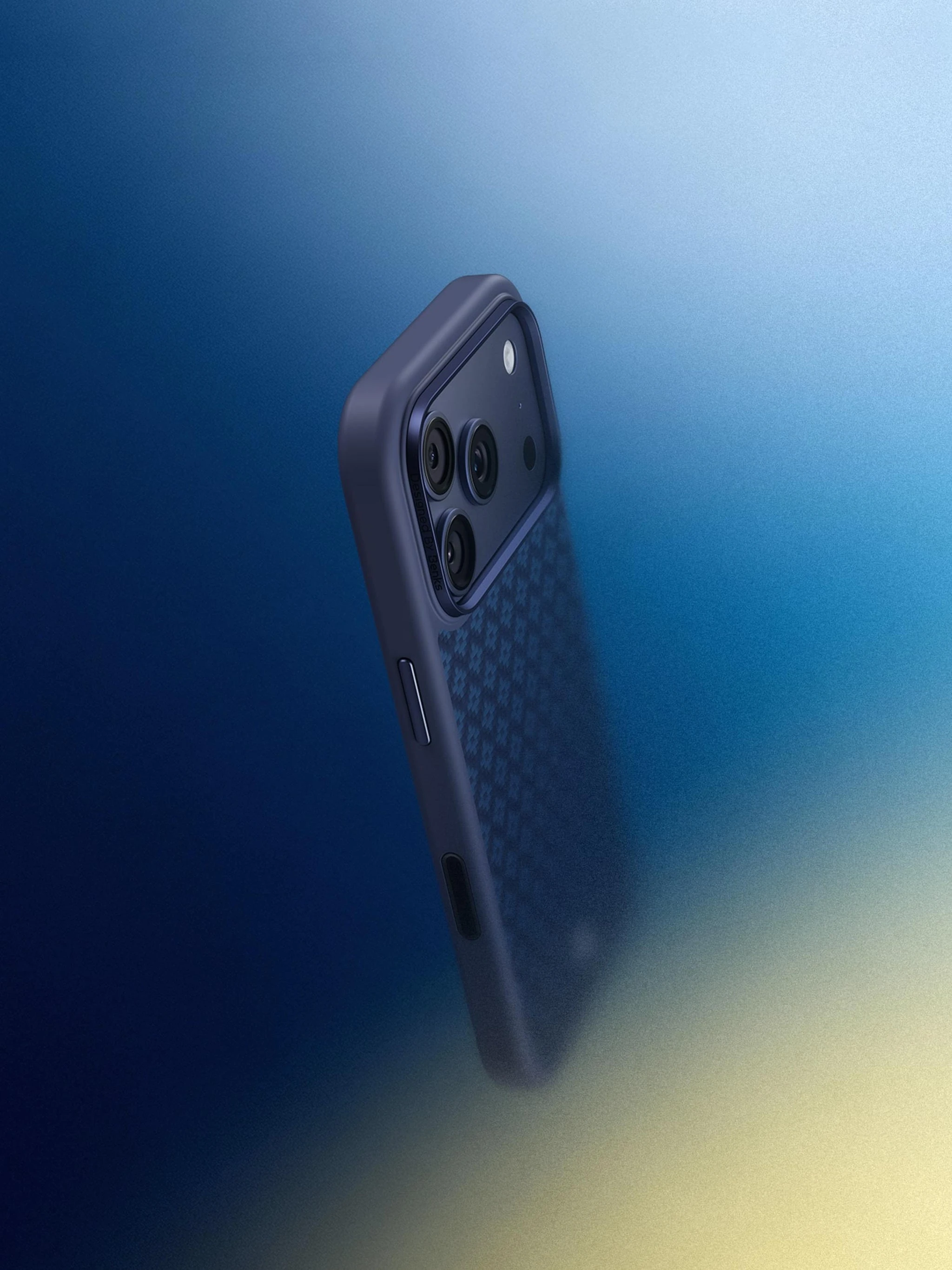 Benks Magnetic Armor Air Armor Grid Kevlar dėklas Metal Frame 600D (A070) skirtas Apple iPhone 17 Pro Max auksinis aprašymas - Prekės nuotrauka