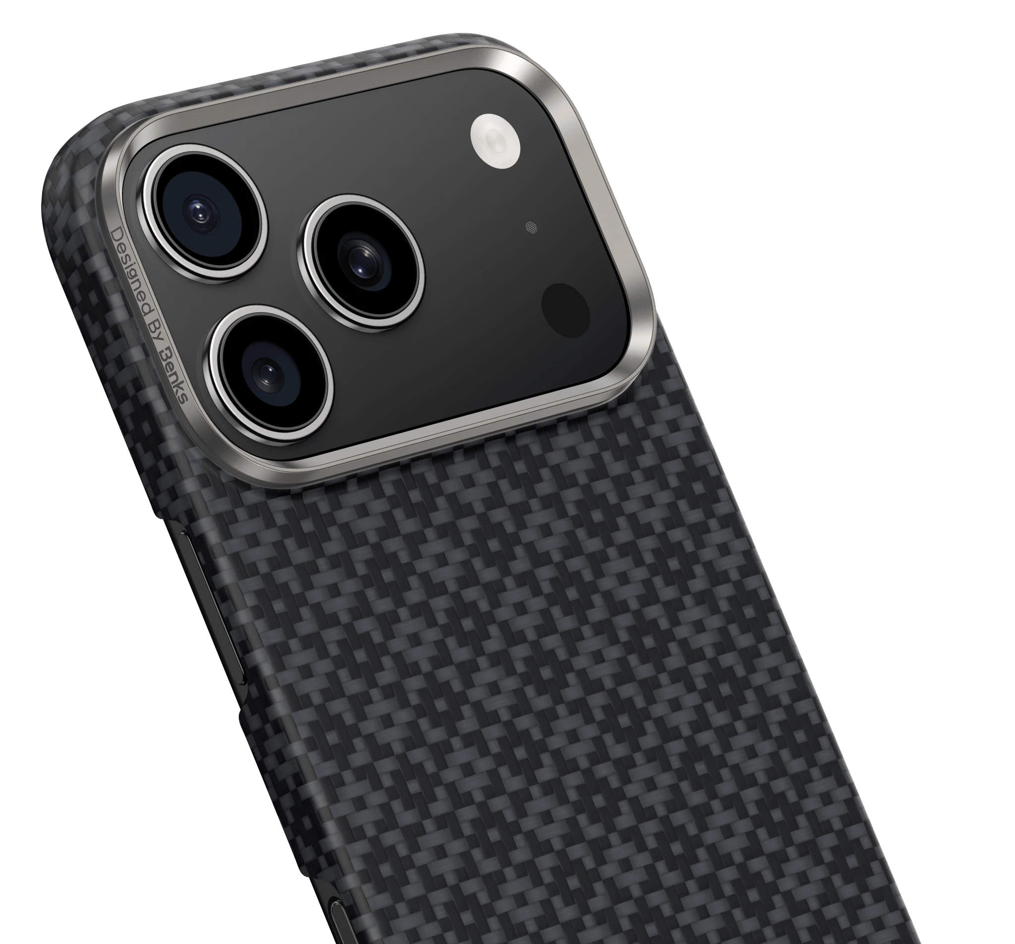 Benks Magnetic Armor Air Armor Grid Kevlar dėklas Metal Frame 600D (B070) skirtas Apple iPhone 17 Pro Max juodas aprašymas - Prekės nuotrauka