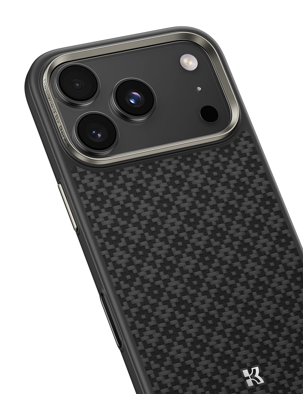 Benks Magnetic Armor Pro Armor Grid Kevlar dėklas Metal Frame 600D (Y070) skirtas Apple iPhone 17 Pro Max juodas aprašymas - Prekės nuotrauka