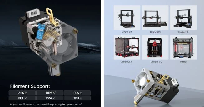 Biqu 3D BIQU EH2 V2S Lite ekstruderis aprašymas - Prekės nuotrauka
