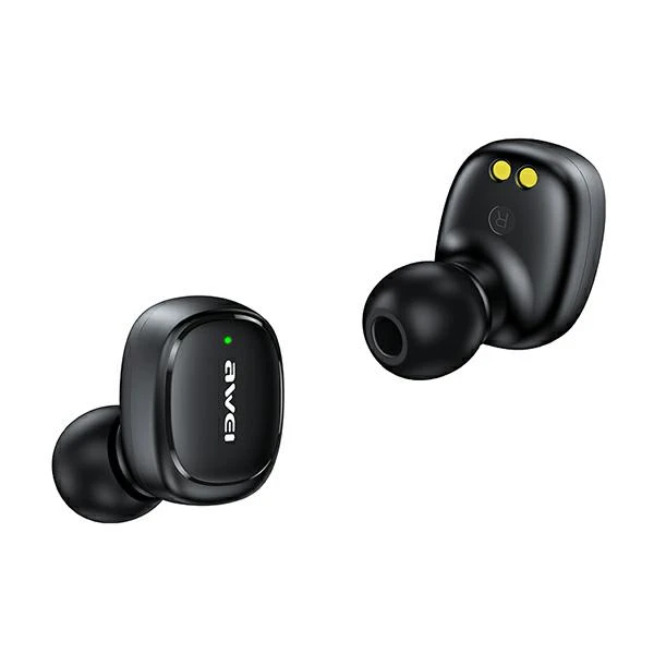 Bluetooth 5.1 TWS ausinės + AWEI Docking Station (T13Pro) juodos spalvos aprašymas - Prekės nuotrauka