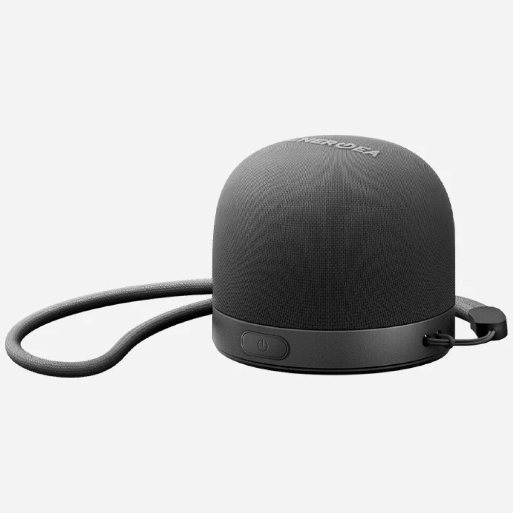 „Bluetooth“ garsiakalbiai Energea Magaudio Go Plus Qi MagSafe su dirželiu, grafito spalvos aprašymas - Prekės nuotrauka
