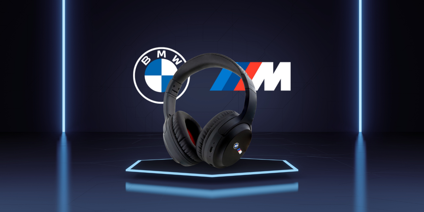 BMW „Bluetooth“ ausinės ENC BMBHMIAV27MBCTK juodos spalvos su „Printed Logos“ aprašymas - Prekės nuotrauka