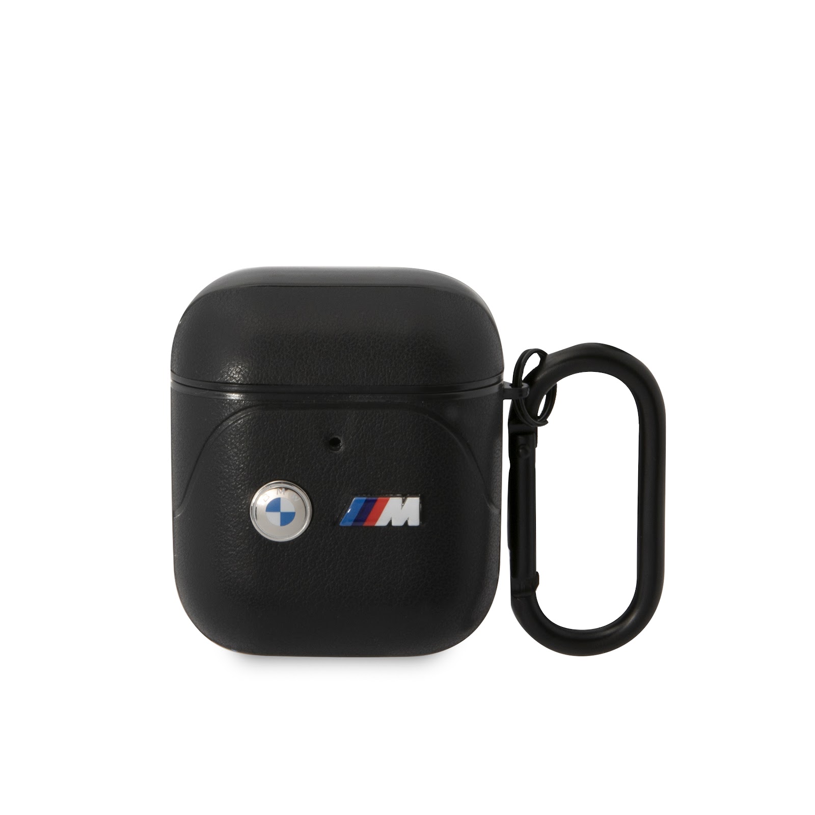 BMW BMA222PVTK AirPods 1/2 Dėklas juodas Leather Curved Line aprašymas - Prekės nuotrauka