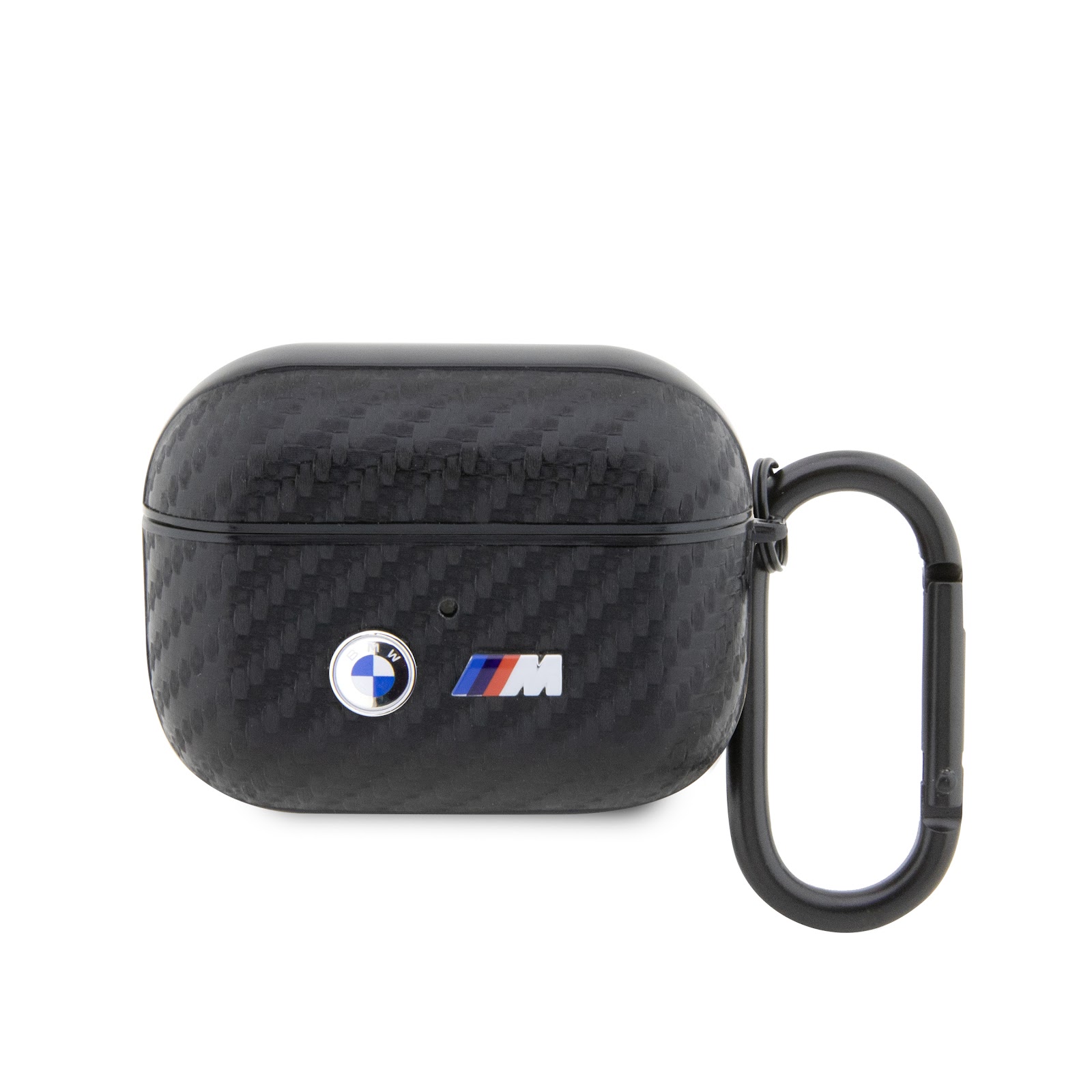BMW BMAPWMPUCA2 AirPods Pro dėklas juodos spalvos Carbon Double Metal Logo aprašymas - Prekės nuotrauka
