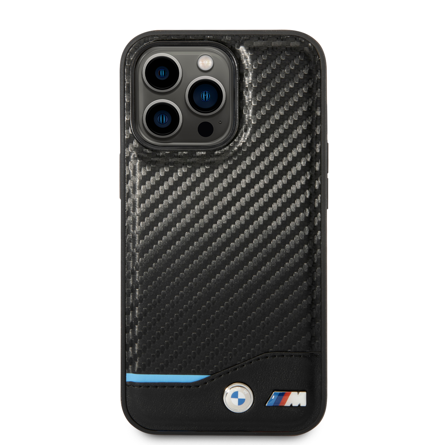BMW BMHCP14L22NBCK iPhone 14 Pro 6,1″ juodos spalvos odinis anglies pluošto dėklas aprašymas - Prekės nuotrauka