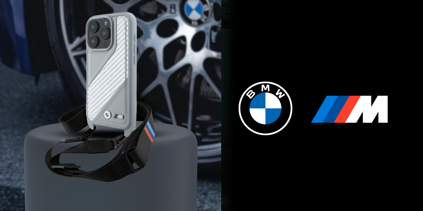 BMW BMHCP16L23PSCCG iPhone 16 Pro 6.3″ pilnas kietas dėklas M Edition Carbon Stripe & Strap aprašymas - Prekės nuotrauka
