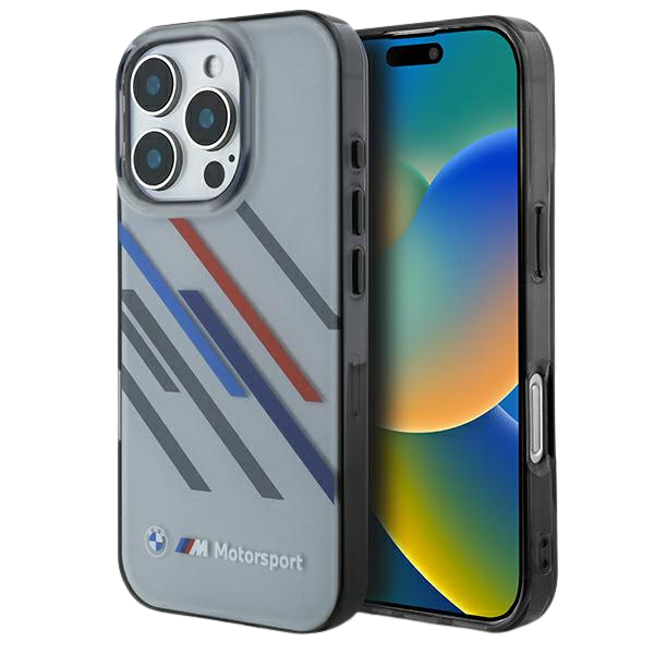 BMW BMHCP16M23HTRAG Apple iPhone 16 Plus 6.7″ pilkas kietas dėklas Motorsport IML Random Stripes aprašymas - Prekės nuotrauka BMW BMHCP16M23HTRAG Apple iPhone 16 Plus 6.7″ pilkas kietas dėklas Motorsport IML Random Stripes aprašymas - Prekės nuotrauka