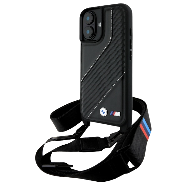 Dėklas BMW BMHCP16S23PSCCK Apple iPhone 16 6.1″ juodos spalvos hardcase M Edition Carbon Stripe & Strap aprašymas - Prekės nuotrauka Dėklas BMW BMHCP16S23PSCCK Apple iPhone 16 6.1″ juodos spalvos hardcase M Edition Carbon Stripe & Strap aprašymas - Prekės nuotrauka