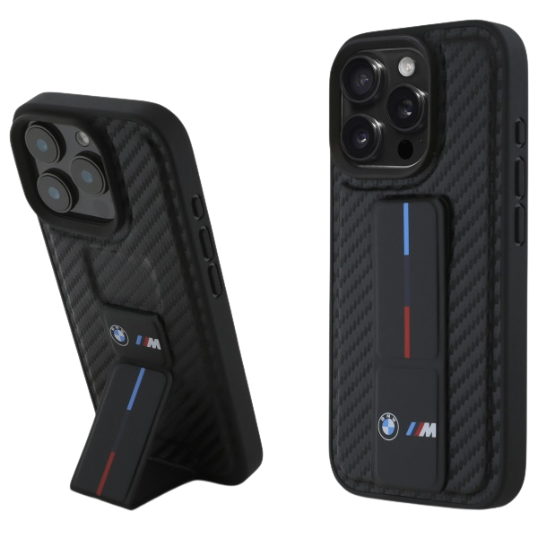 BMW BMHCP16SGSPCCK Apple iPhone 16 6.1″ juodos spalvos kietas dėklas M Grip Stand Smooth and Carbon aprašymas - Prekės nuotrauka BMW BMHCP16SGSPCCK Apple iPhone 16 6.1″ juodos spalvos kietas dėklas M Grip Stand Smooth and Carbon aprašymas - Prekės nuotrauka