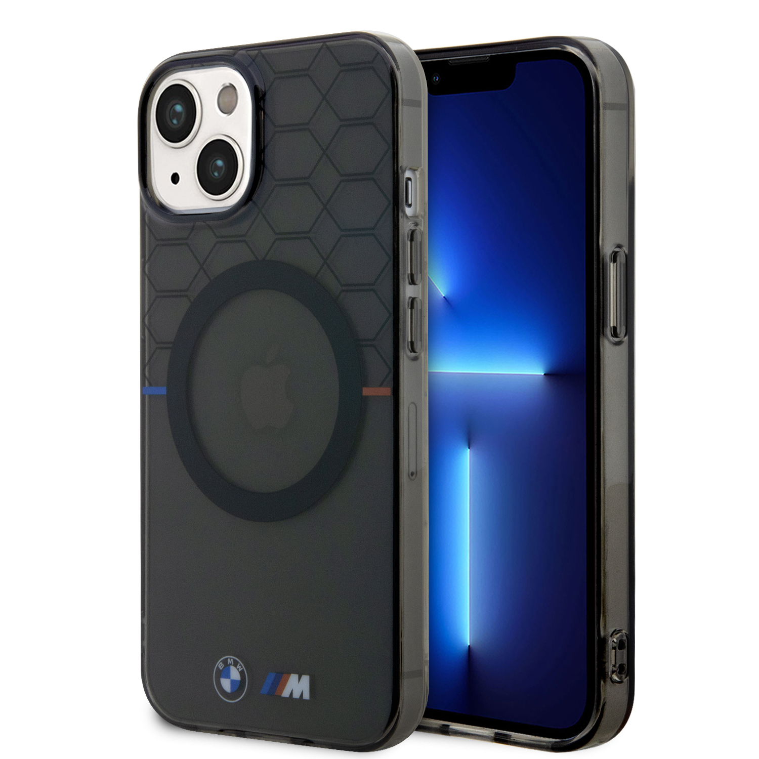 BMW BMHMP14SHGPK iPhone 14 / 13 6.1″ dėklas, pilkas, Pattern MagSafe aprašymas - Prekės nuotrauka