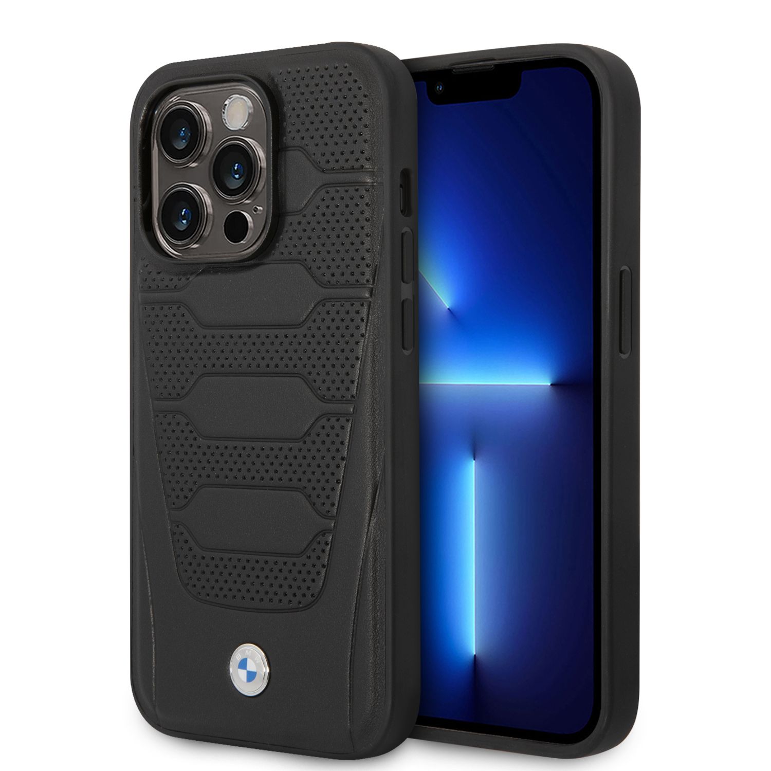 BMW BMHMP14X22RPSK dėklas Apple iPhone 14 Pro Max 6.7″ juodos spalvos Leather Seats Pattern MagSafe aprašymas - Prekės nuotrauka
