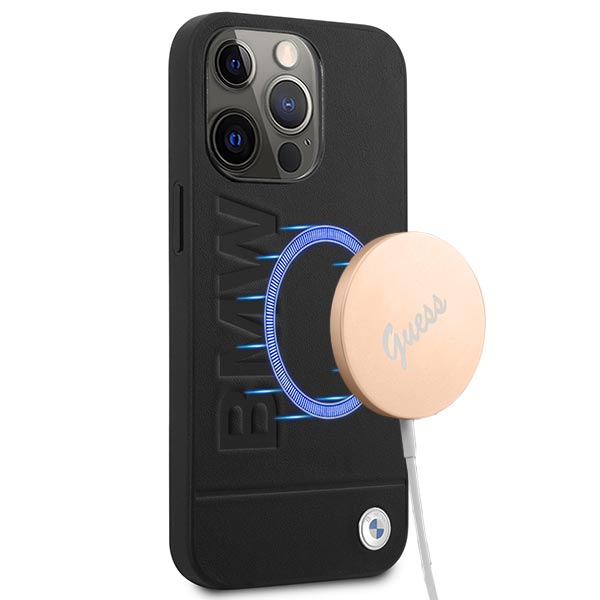 BMW BMHMP14XSLLBK Apple iPhone 14 Pro Max 6,7″ juodos spalvos kietas dėklas Signature Logo Imprint Magsafe aprašymas - Prekės nuotrauka BMW BMHMP14XSLLBK Apple iPhone 14 Pro Max 6,7″ juodos spalvos kietas dėklas Signature Logo Imprint Magsafe aprašymas - Prekės nuotrauka