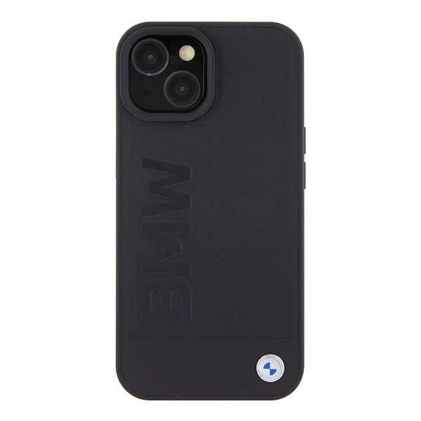 BMW BMHMP15SSLLBK Apple iPhone 15 14 13 6.1″ juodos spalvos Magsafe kietas dėklas Signature Logo Imprint aprašymas - Prekės nuotrauka
