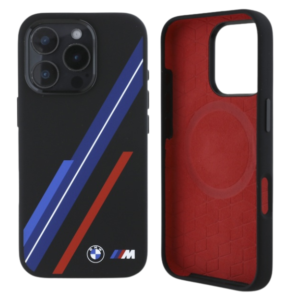BMW BMHMP16X23SSPK Apple iPhone 16 Pro Max 6.9″ juodos spalvos kietas dėklas Silicone Random Lines MagSafe aprašymas - Prekės nuotrauka BMW BMHMP16X23SSPK Apple iPhone 16 Pro Max 6.9″ juodos spalvos kietas dėklas Silicone Random Lines MagSafe aprašymas - Prekės nuotrauka