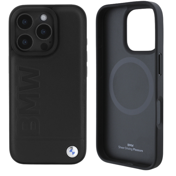 BMW BMHMP16XSLLBK Apple iPhone 16 Pro Max 6.9″ juodos spalvos kietas dėklas Leather Hot Stamp MagSafe aprašymas - Prekės nuotrauka BMW BMHMP16XSLLBK Apple iPhone 16 Pro Max 6.9″ juodos spalvos kietas dėklas Leather Hot Stamp MagSafe aprašymas - Prekės nuotrauka
