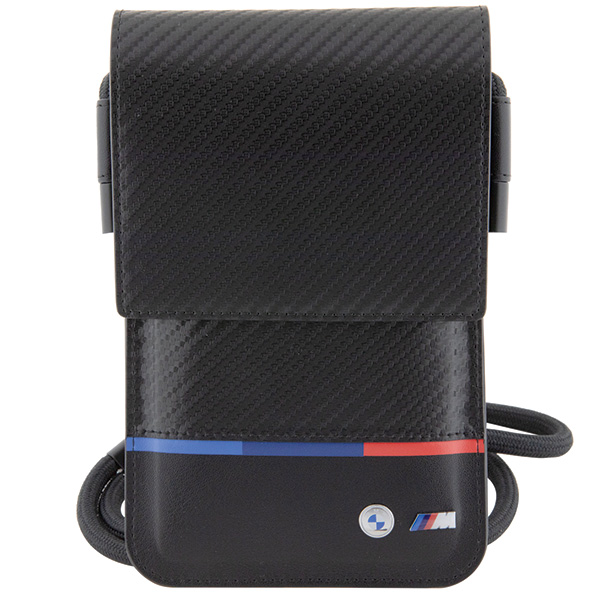 BMW BMOWBPUCARTCBK Piniginės krepšys juodos spalvos Carbon Tricolor Line aprašymas - Prekės nuotrauka