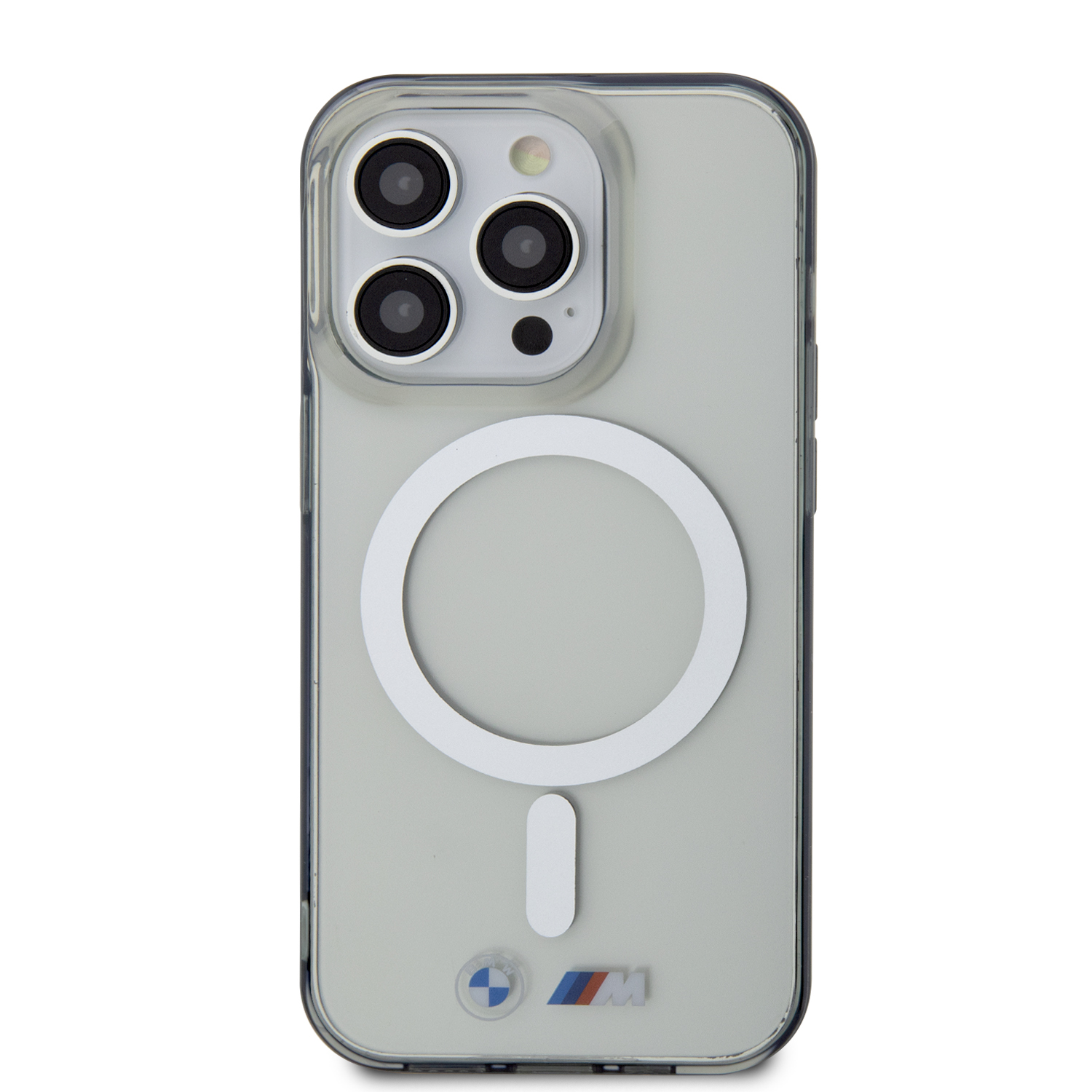BMW BMP14XHCRS skaidrus kietas dėklas su sidabriniu MagSafe žiedu iPhone 14 Pro Max (6.7″) aprašymas - Prekės nuotrauka
