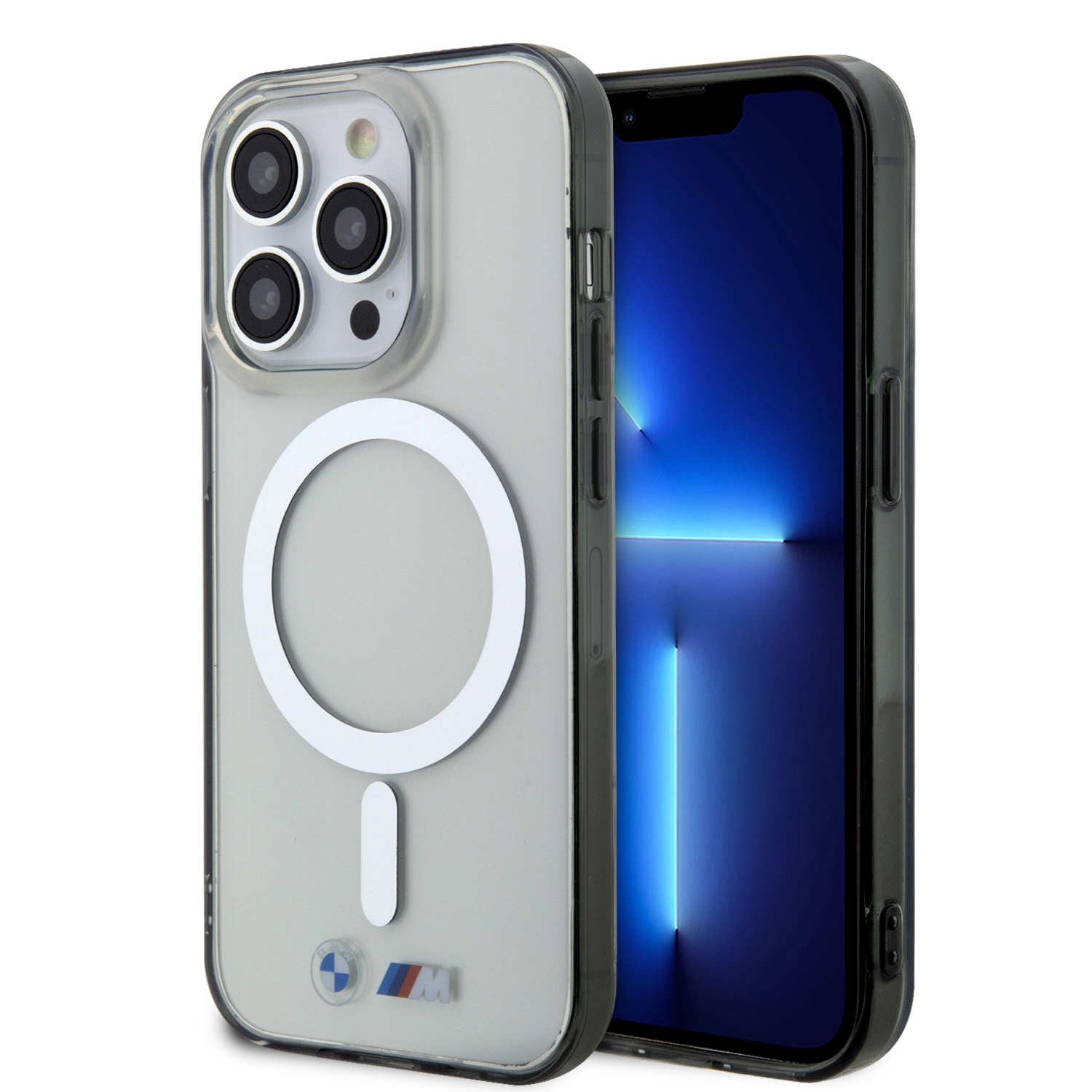 BMW BMP14XHCRS skaidrus kietas dėklas su sidabriniu MagSafe žiedu iPhone 14 Pro Max (6.7″) aprašymas - Prekės nuotrauka