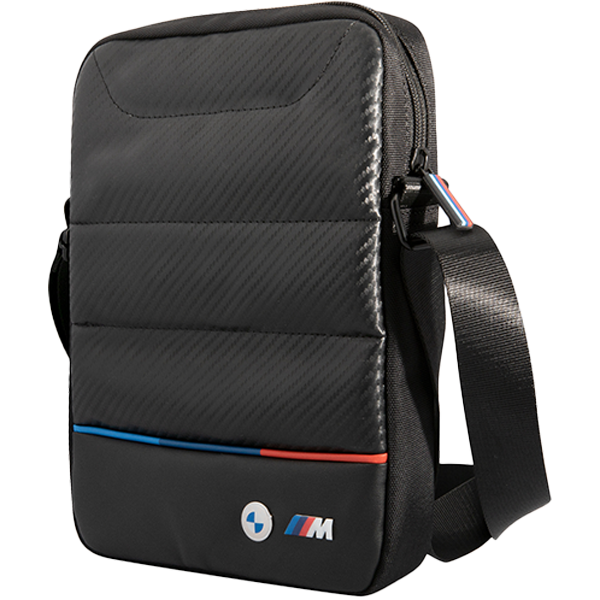 BMW BMTB10COCARTCBK planšetės krepšys 10″ juodos spalvos Carbon Tricolor aprašymas - Prekės nuotrauka