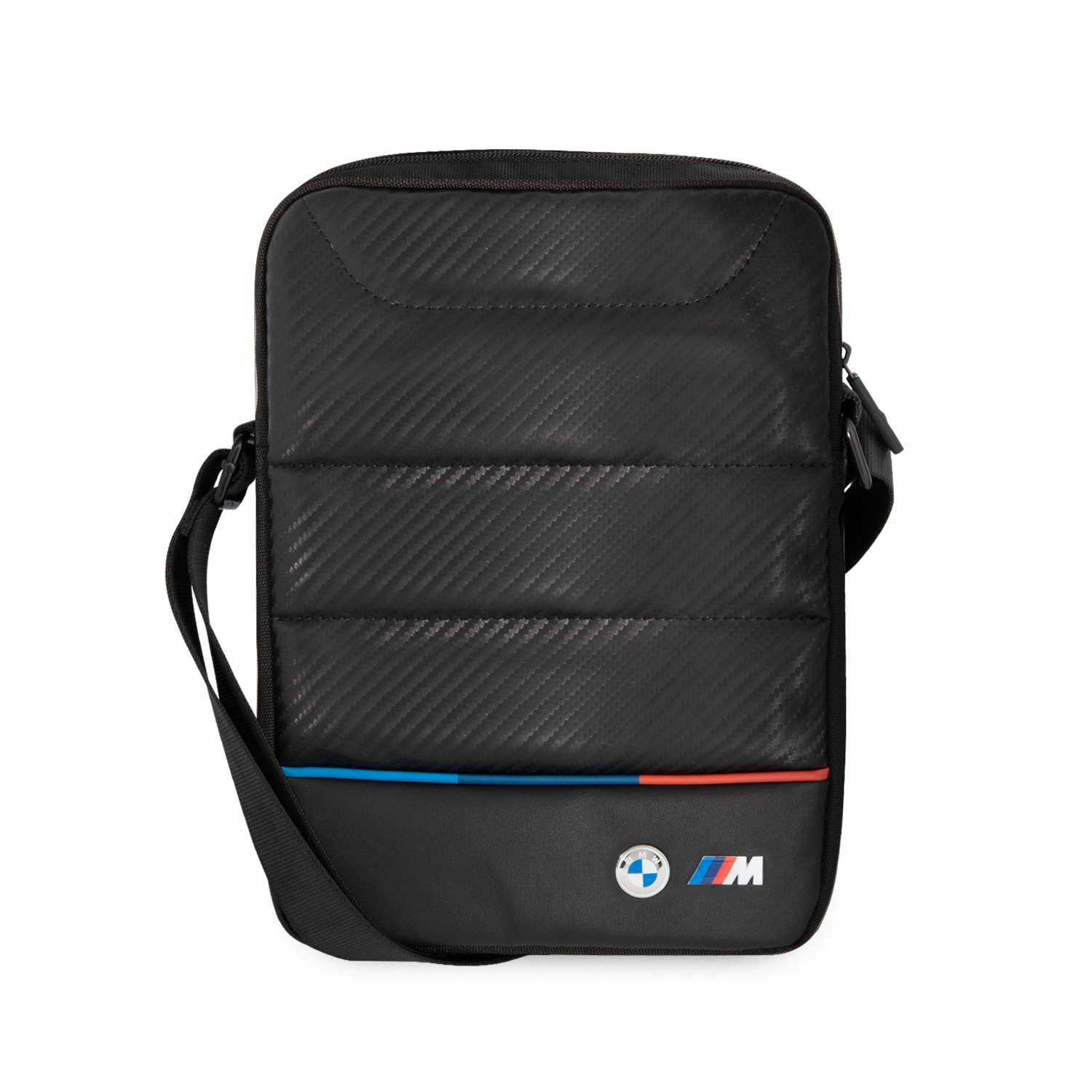 BMW BMTB10COCARTCBK planšetės krepšys 10″ juodos spalvos Carbon Tricolor aprašymas - Prekės nuotrauka