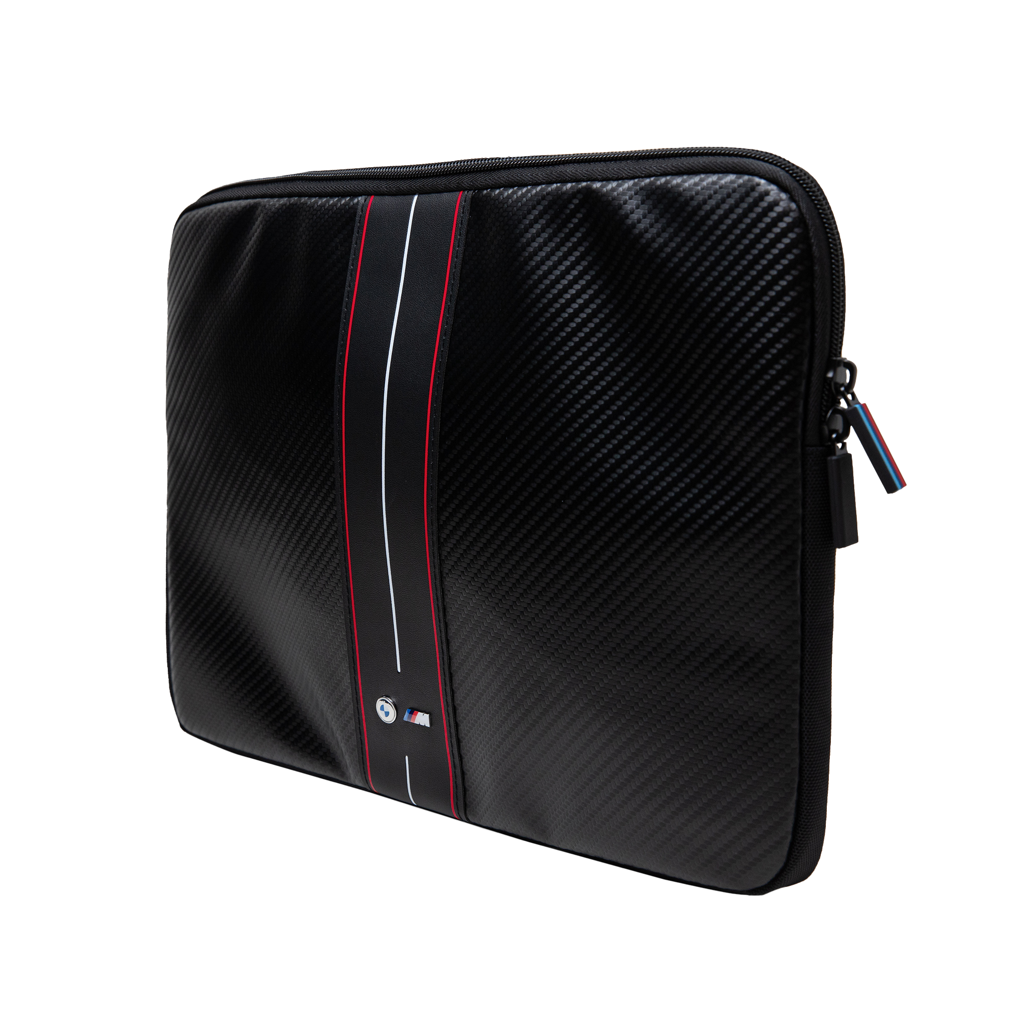 BMW Dėklas kompiuteriui BMCS16COMSCAKL 16″ juodos spalvos Carbon Mėlyna Stripes aprašymas - Prekės nuotrauka
