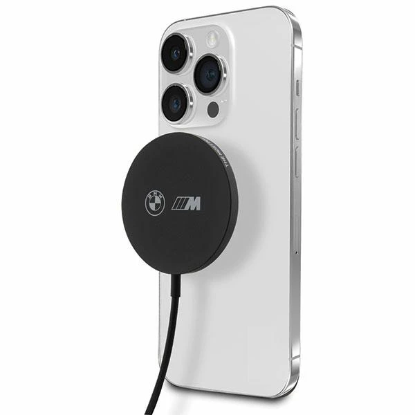 BMW indukcinis įkroviklis BMCBMSPLK 15W MagSafe juodos spalvos M Edition aprašymas - Prekės nuotrauka