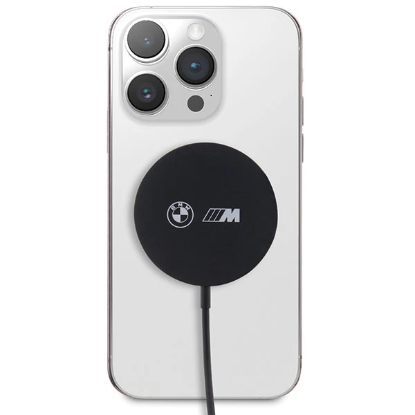 BMW indukcinis įkroviklis BMCBMSPLK 15W MagSafe juodos spalvos M Edition aprašymas - Prekės nuotrauka