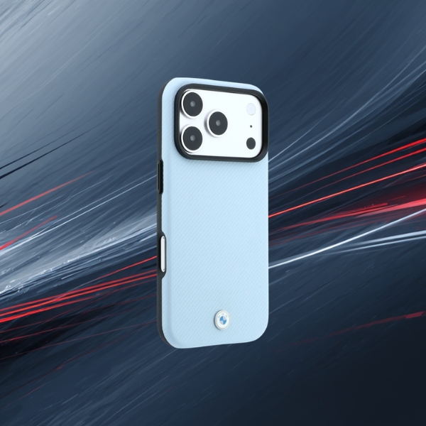 BMW Kevlar Metal Logo MagSafe dėklas, skirtas iPhone 18 Pro Max / 17 Pro Max, mėlynas aprašymas - Prekės nuotrauka