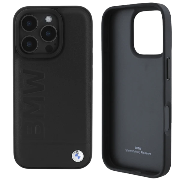 BMW Leather Hot Stamp Apple iPhone 16 Pro Max - dėklas telefonui juodos spalvos aprašymas - Prekės nuotrauka BMW Leather Hot Stamp Apple iPhone 16 Pro Max - dėklas telefonui juodos spalvos aprašymas - Prekės nuotrauka
