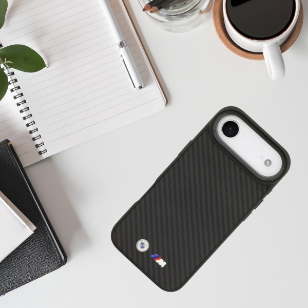 BMW M Kevlar Matt MagSafe dėklas Apple iPhone Air juodos spalvos aprašymas - Prekės nuotrauka