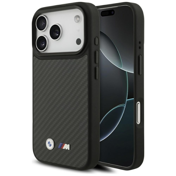 BMW M Kevlar Matt MagSafe dėklas Apple iPhone 17 Pro juodos spalvos aprašymas - Prekės nuotrauka