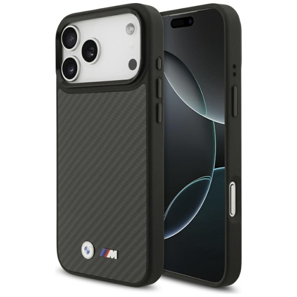 BMW M Kevlar Matt MagSafe dėklas Apple iPhone 17 Pro Max juodos spalvos aprašymas - Prekės nuotrauka