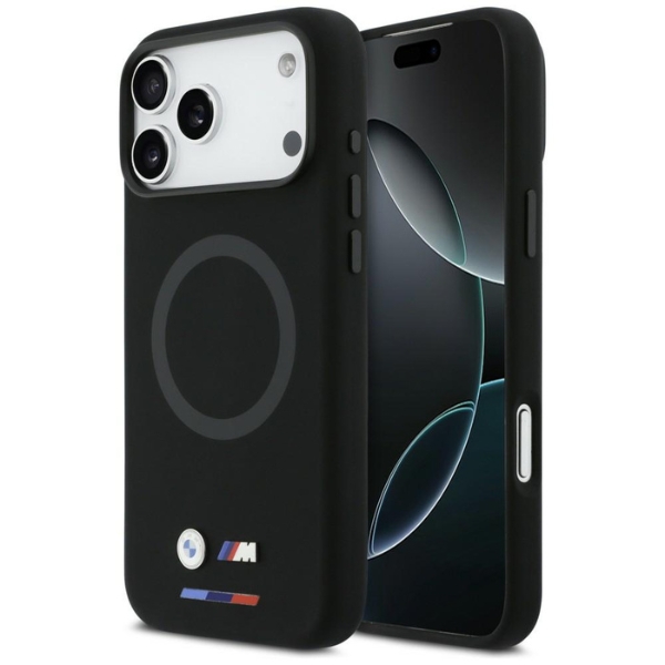 BMW M Silicon Logo MagSafe dėklas iPhone 17 Pro Max juodos spalvos aprašymas - Prekės nuotrauka