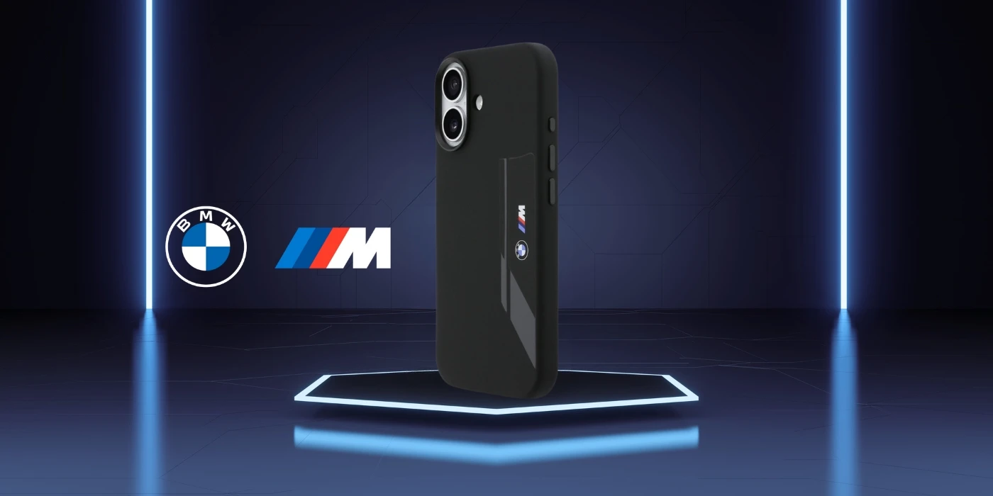 BMW M Silicon Vertical Logo MagSafe Dėklas skirtas Apple iPhone 17 juodos spalvos aprašymas - Prekės nuotrauka