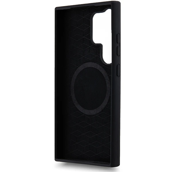 BMW M silikoninis Printed Ring MagSafe Samsung Galaxy S24 Ultra - dėklas telefonui juodos spalvos aprašymas - Prekės nuotrauka