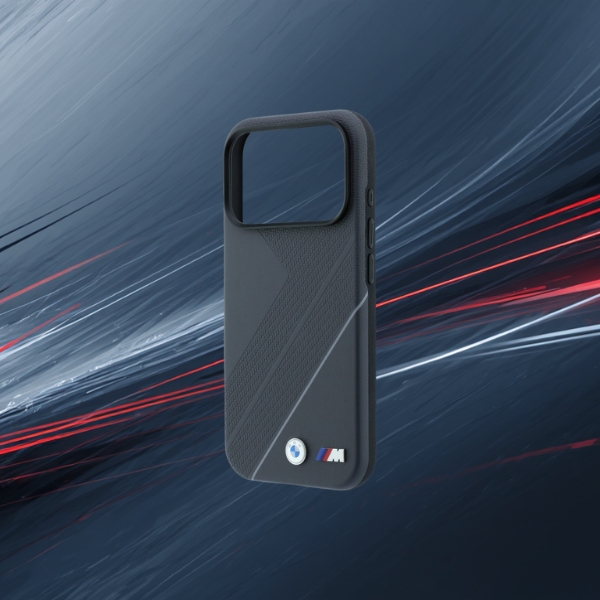 Dėklas BMW M Tire Track su Sidabrinis Line MagSafe dėklu, skirtas iPhone 18 Pro Max / 17 Pro Max, antracito spalvos aprašymas - Prekės nuotrauka