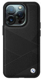 BMW Signature Leather Crossing Lines Pattern Apple iPhone 16 Pro - dėklas telefonui juodos spalvos aprašymas - Prekės nuotrauka BMW Signature Leather Crossing Lines Pattern Apple iPhone 16 Pro - dėklas telefonui juodos spalvos aprašymas - Prekės nuotrauka