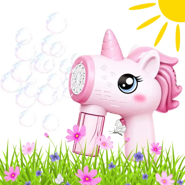 KIK Burbulų pistoletas Beline unicorn rožinės spalvos aprašymas - Prekės nuotrauka KIK Burbulų pistoletas Beline unicorn rožinės spalvos aprašymas - Prekės nuotrauka
