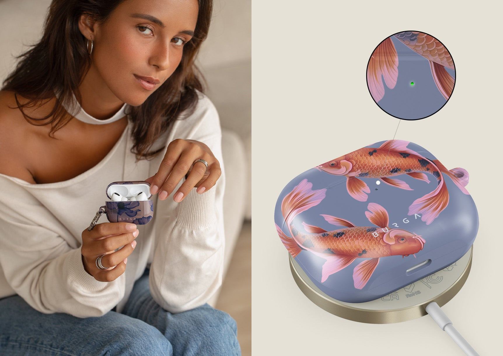 Cases And Covers Burga Airpods dėklas, Juodas Hole – Airpods Pro 3 aprašymas - Prekės nuotrauka