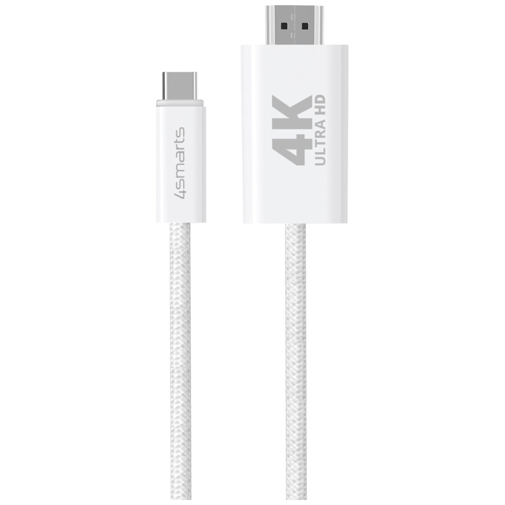 Cabel 4smarts USB-C į HDMI 2m baltas aprašymas - Prekės nuotrauka
