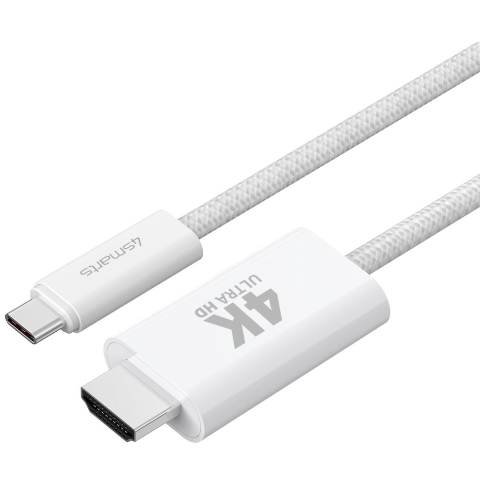 Cabel 4smarts USB-C į HDMI 2m baltas aprašymas - Prekės nuotrauka