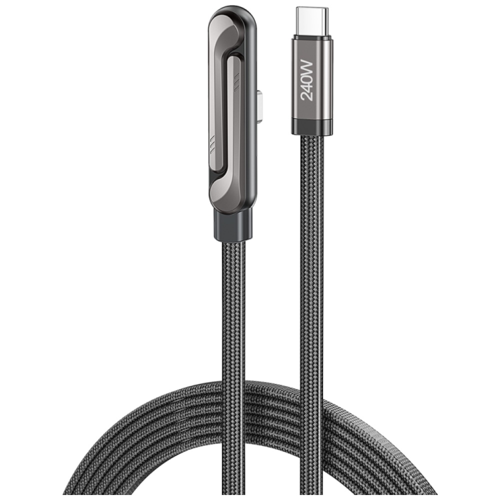 Cable with Stand AWEI CM-12C USB-C / USB-C Juoda aprašymas - Prekės nuotrauka