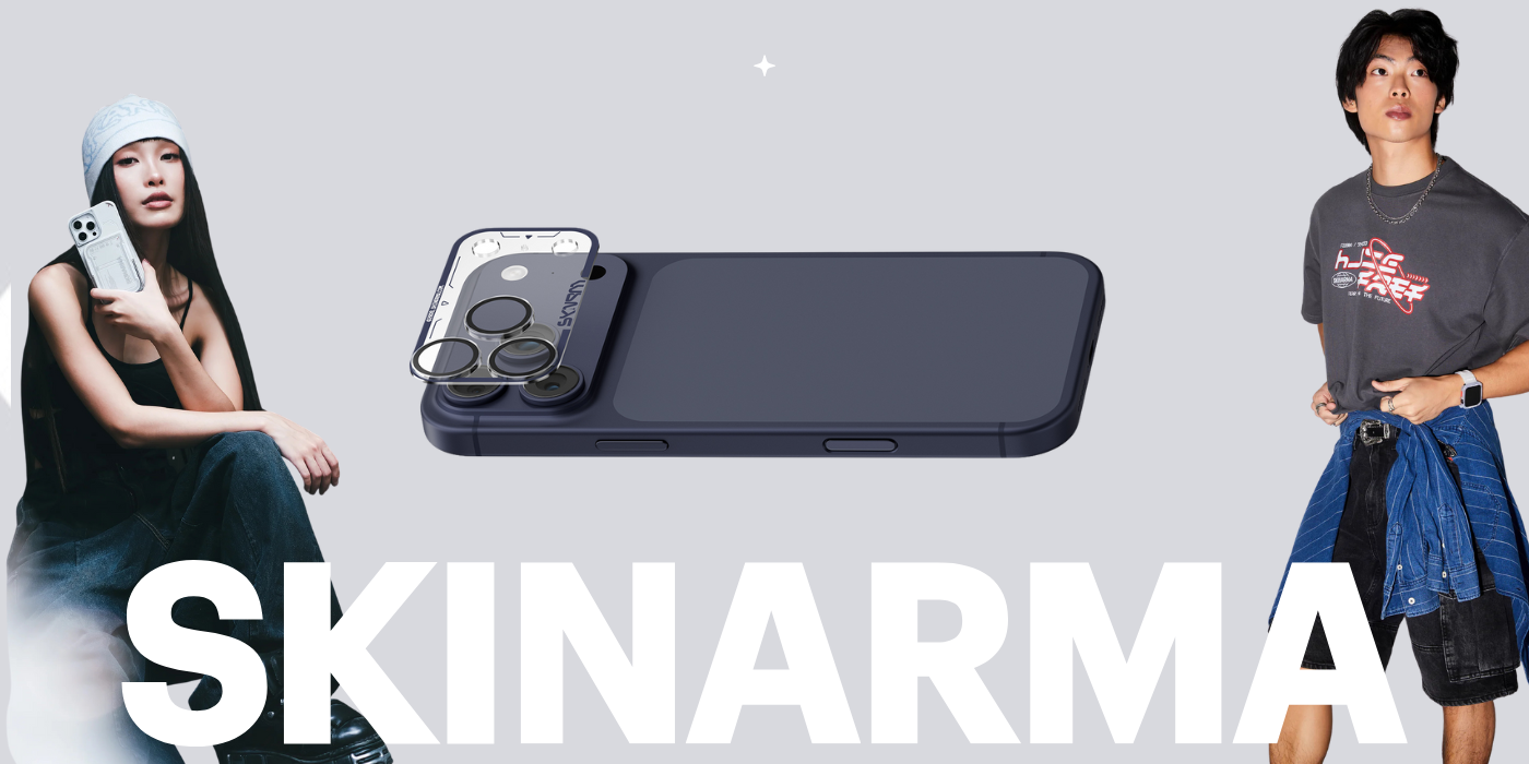 Camera Lens Glass Skinarma Magma Full Matte skirtas Apple iPhone 17 Pro mėlynas aprašymas - Prekės nuotrauka