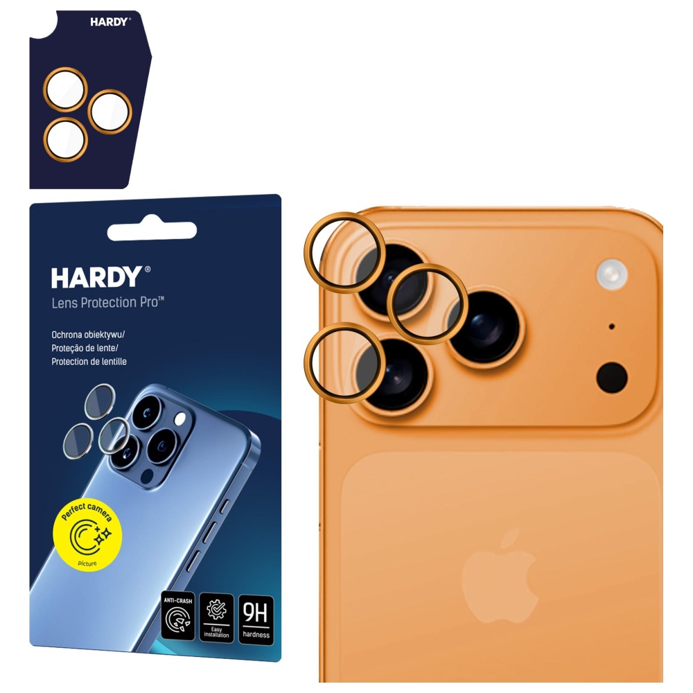 3Mk Protection 3mk HARDY Lens Protection Pro objektyvo stiklas iPhone 17 Pro / 17 Pro Max - oranžinis aprašymas - Prekės nuotrauka 3Mk Protection 3mk HARDY Lens Protection Pro objektyvo stiklas iPhone 17 Pro / 17 Pro Max - oranžinis aprašymas - Prekės nuotrauka