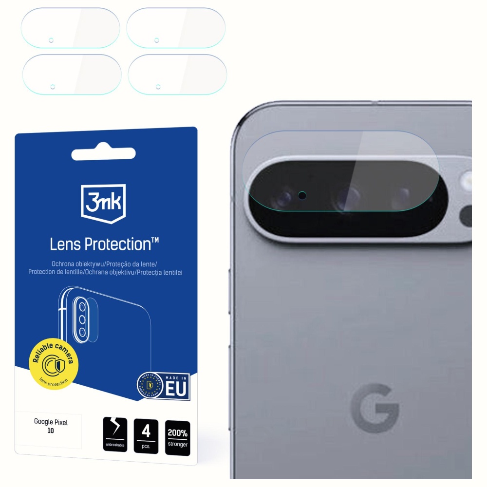 3Mk apsauga 3mk objektyvo apsauginis kameros stiklas, skirtas „Google Pixel 10“ aprašymas - Prekės nuotrauka 3Mk apsauga 3mk objektyvo apsauginis kameros stiklas, skirtas „Google Pixel 10“ aprašymas - Prekės nuotrauka