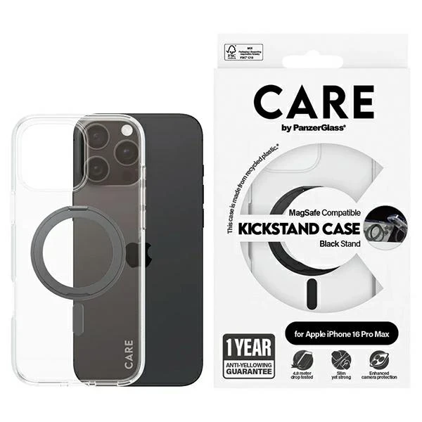 Panzer Glass CARE by PanzerGlass Feature Kickstand Case Apple iPhone 16 Pro Max 6.9 Panzer Glass CARE by PanzerGlass Feature Kickstand Case Apple iPhone 16 Pro Max 6.9